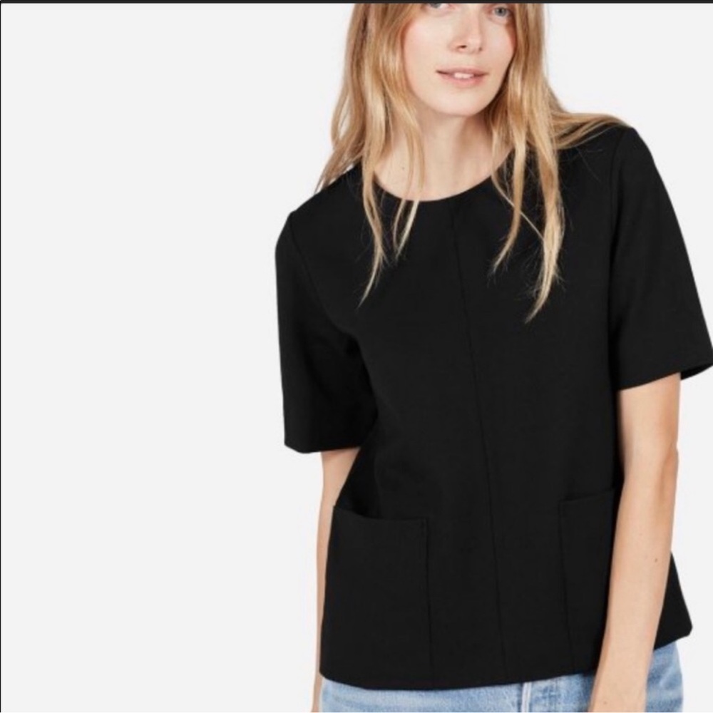 Everlane black blouse